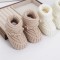 Custom Cashmere Knitted Newborn Booties, Soft Ruffle Baby Knit Slippers baby cashmere knit booties