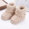 Custom Cashmere Knitted Newborn Booties, Soft Ruffle Baby Knit Slippers baby cashmere knit booties