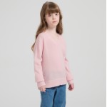New Design Kid's Alpaca Cashmere V-neck Sweater From China