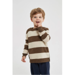 Custom Design Wholesale Boy's Fashion Stripped Round Neck Pure Cashmere Jumper From Chinese Factory