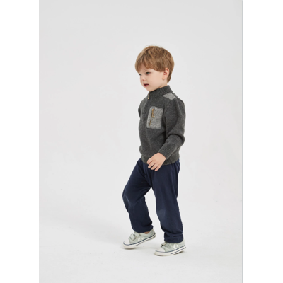 Wholesale Boy Cashmere Cardigan Sweater In Multi Colors With Pockets