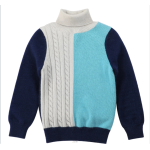 Wholesale Boy Cashmere Colors Pattern Sweater With High Neck China Supplier