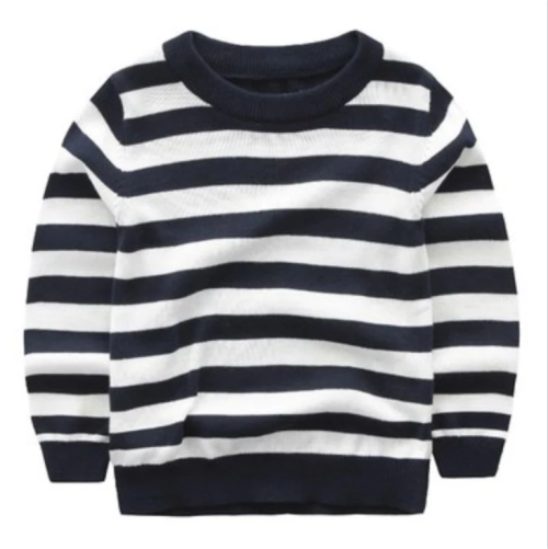 Wholesale Wool Cashmere Baby Sweater With Strip In Two Colors China Supplier