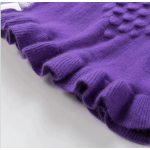 Custom Design Girl Cashmere Round Neck Special Knit Pattern Dress Wholesale