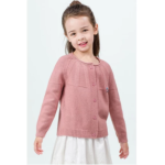 Wholesale Pink Color Cute Girl Special Rib Cashmere Sweater With Round Neck China Factory