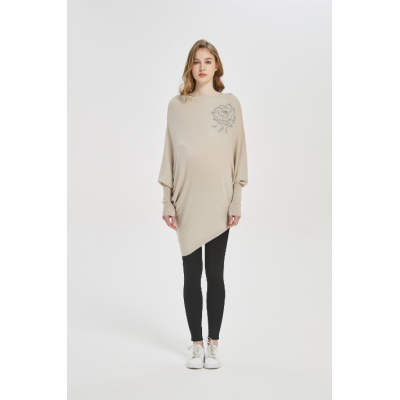 Wholesale Motherhood Fashion Cashmere Knitwear With Stone Flower In Small MOQ