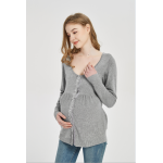 Cardigan all'ingrosso della maglieria del cashmere di gravidanza di perline e ricamo di alta qualità di maternità
