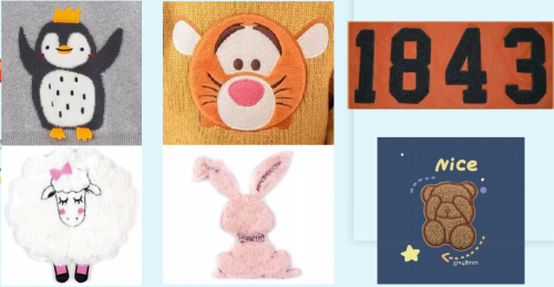 Wholesale Custom Personalized Kid's sweater Applique Embroidery Pattern From Chinese Factory