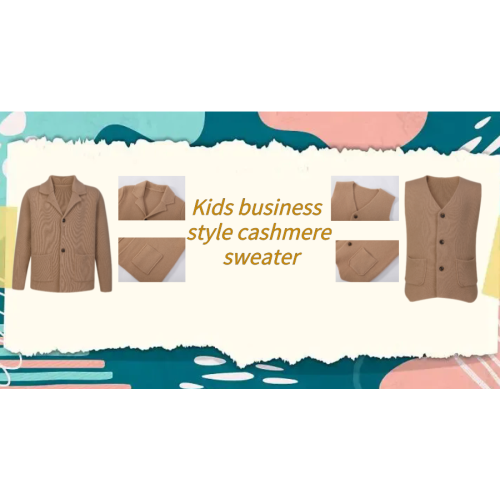 Kids business style cashmere sweater