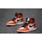 Brother Sports Air Jordan 1mid AJ1 reverse ban, black and red toe 554724-074 basketball shoes