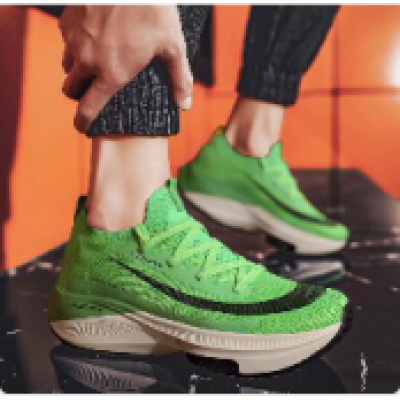 Zoomx Alphafly 4% Breathable Comfortable Mens Running Shoes Zoom Tempo Next Flyease Black Electric Green Trainers Sport Sneakers