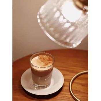 Fresh artisanal coffee beans chocolate caramel latte work home study