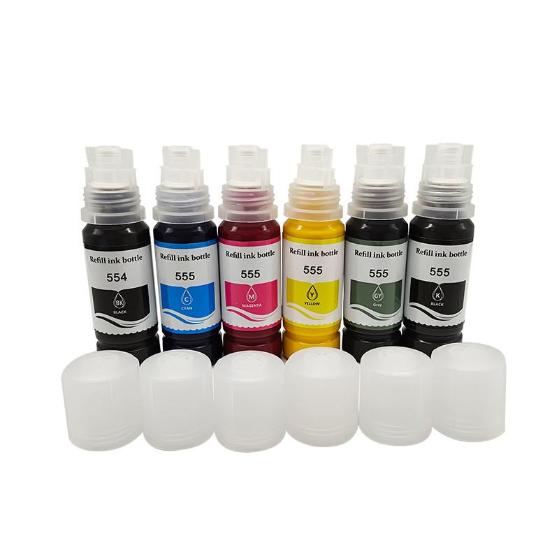 Refill printing inks dye pigment T552 552 555 013 014 ecotank ink for epson ET 8500 8550 manufacturer | Refill Ink | Fcolor Printer Supplies Wholesale Manufacturer