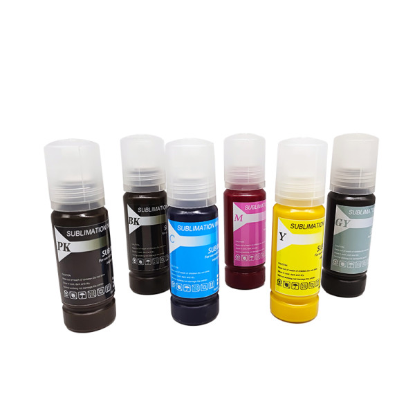 Fcolor PK Gray KCMY 6 Color Sublimation Ink for Epson Ecotank ET8550 ET-8550 Printers