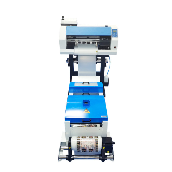 dual head xp600 dtf powder shaker printer