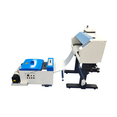 dual head xp600 dtf powder shaker printer