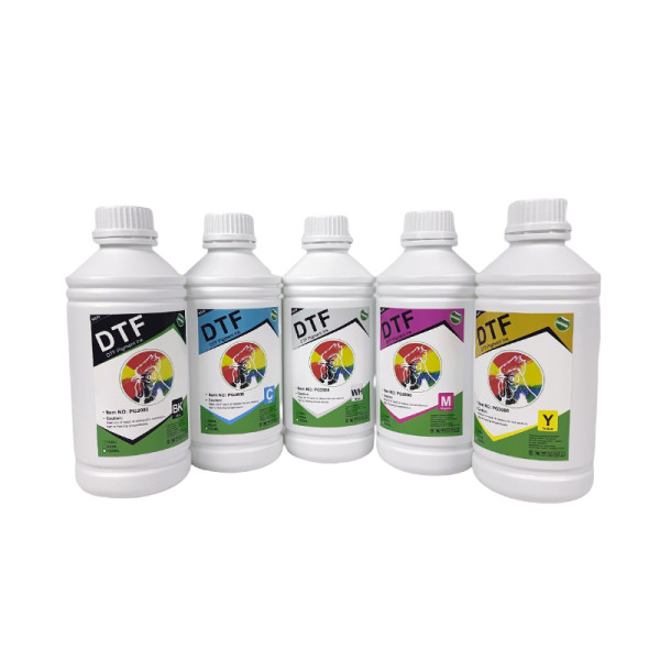 Asia Market DTF Pet Film White Transfer Pigment DTF Ink for i3200 DTF Printer T-shirt Transfer Printing