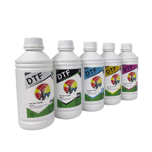 Asia Market DTF Pet Film White Transfer Pigment DTF Ink for i3200 DTF Printer T-shirt Transfer Printing