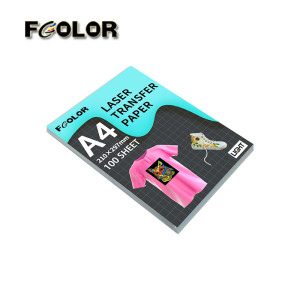 Fcolor A4 Self Weeding No Cut Light Heat Laser Transfer Paper for AcuLaser C8600