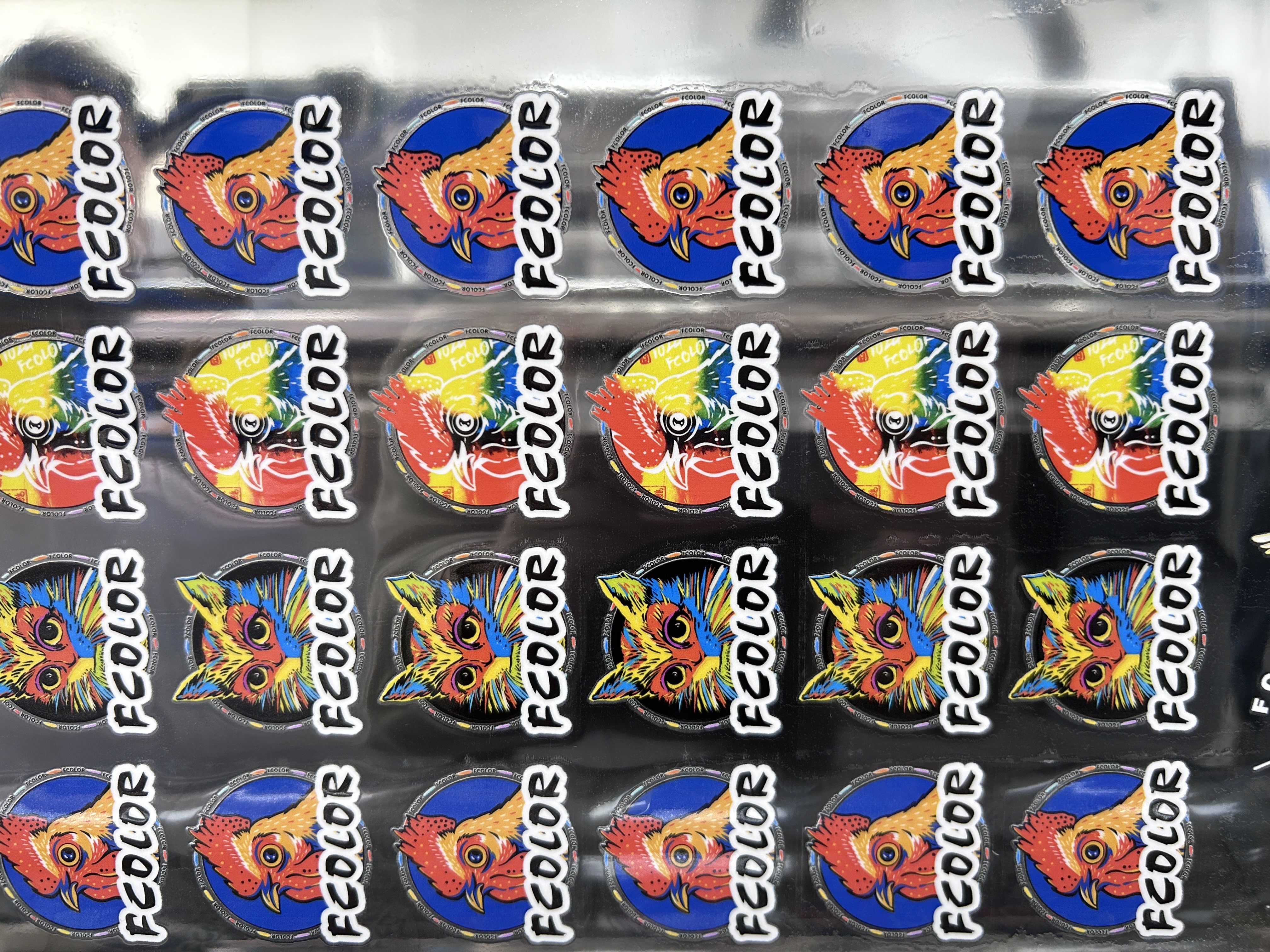 uv crystal label print sample