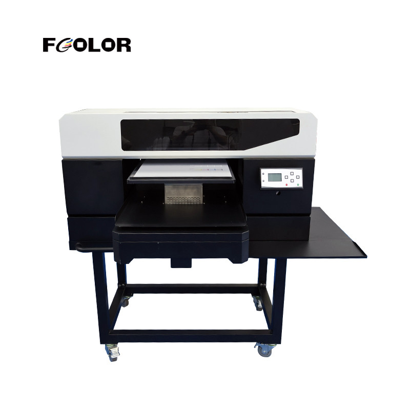 DTG direct to garment printer with dual printheads for cotton textile printing