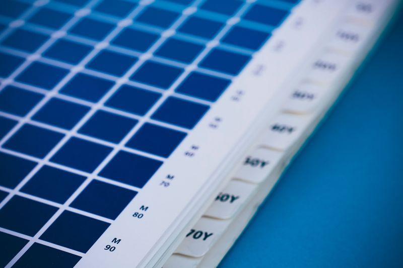 Color printing supplies and ink palette
