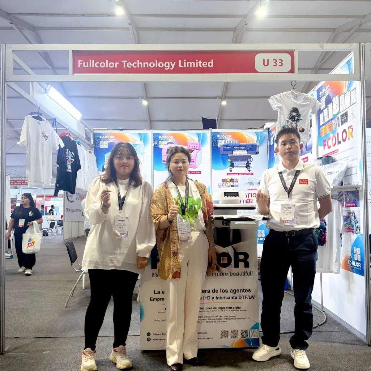 FCOLOR team at booth U33, GRAFINCA Peru 2026