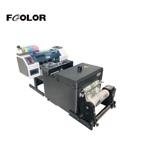 FCOLOR 7 Colors XP600 Dual Head T-Shirt Printing Machine 30cm A3 DTF Printer With Powder Shaker and Dryer