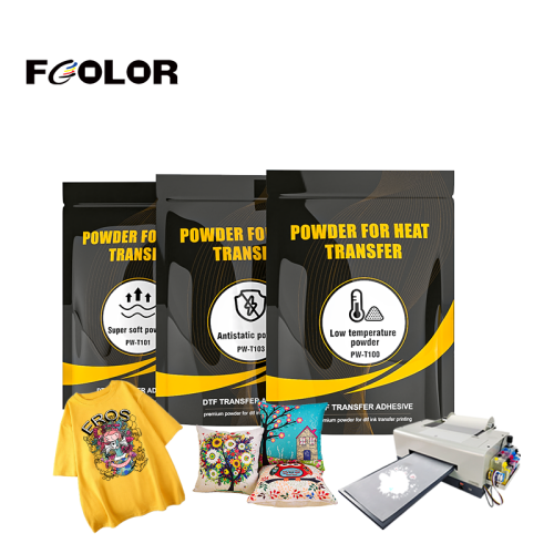 Fcolor New Arrivals DTF Hot Melt Powder White Adhesive Powder for Heat Transfer Printing