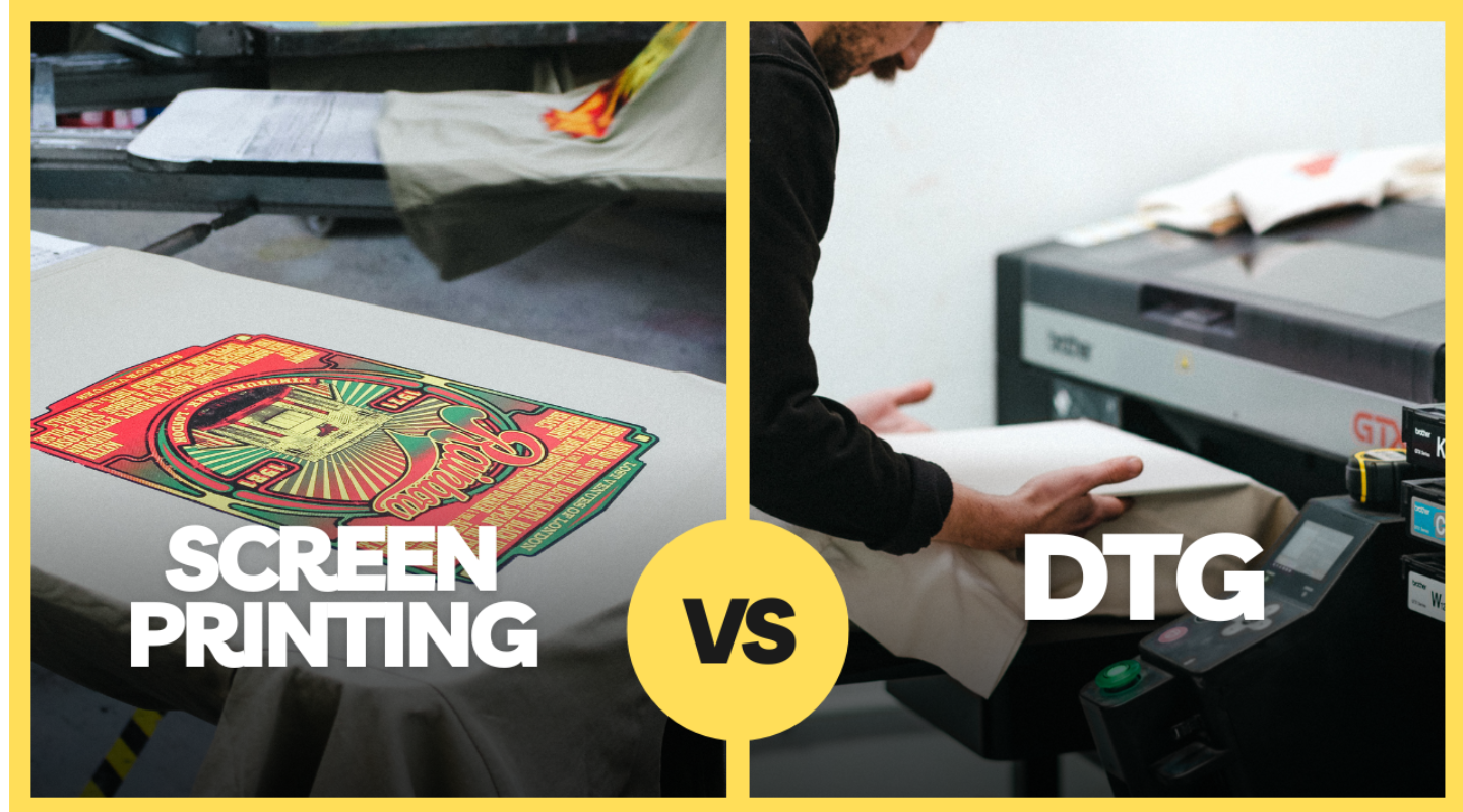 DTG Printing Vs. Screen Printing