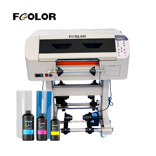 ZYJJ UV300-PRO 30cm UV DTF Crystal Label Printer — DX7 Printhead, Auto Peeling & Laminating, Roll-to-Roll