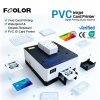 Small 6 colors PVC ID Card Printer Single Sided Business Plastic Card Printers
