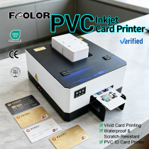 Small 6 colors PVC ID Card Printer Single Sided Business Plastic Card Printers