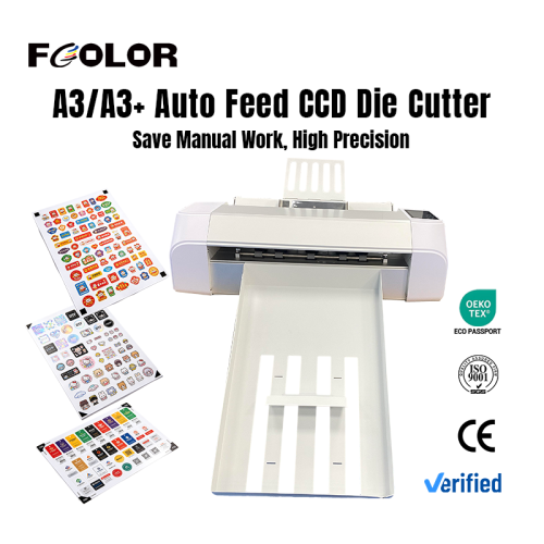 A3+ Auto Sheet Fed Label Cutter Die Cutting Machine with Contour Cut High Precision Plotter for Printing Factory Direct