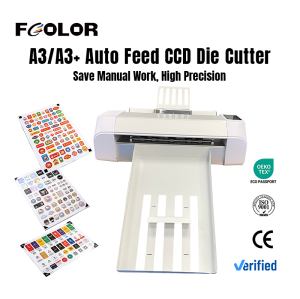 A3+ Auto Sheet Fed Label Cutter Die Cutting Machine with Contour Cut High Precision Plotter for Printing Factory Direct