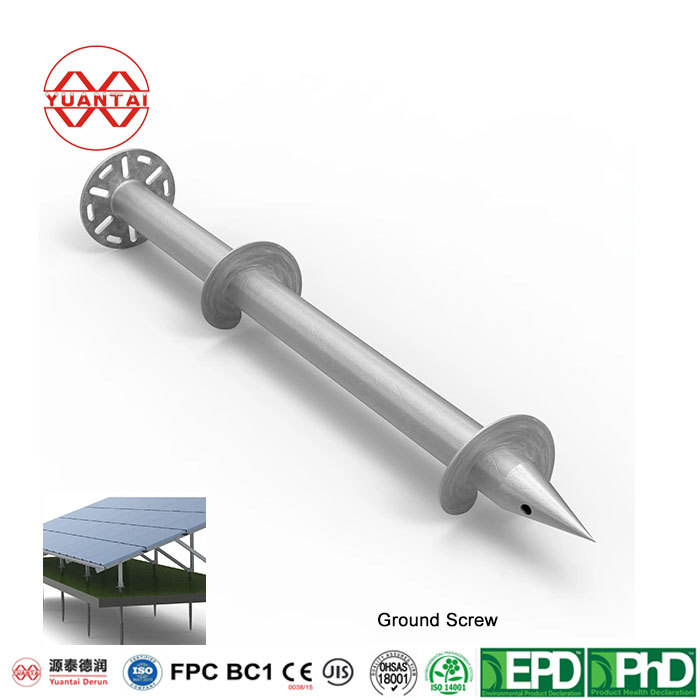 [yuantaiderun] steel spiral ground piles can be produced by orders