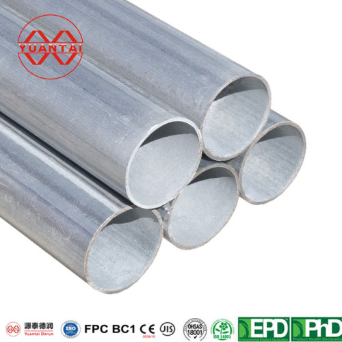 hot dip galvanized steel hollow section round