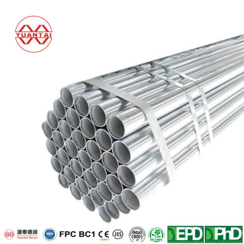 Pre galvanized round steel hollow section factory