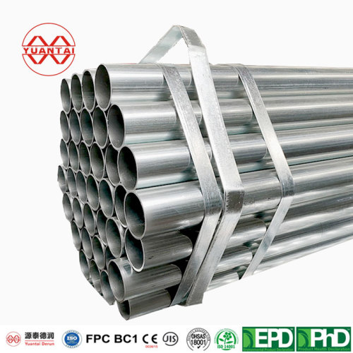 Pre galvanized round steel tube factory