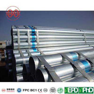 Pre galvanized round steel tube factory
