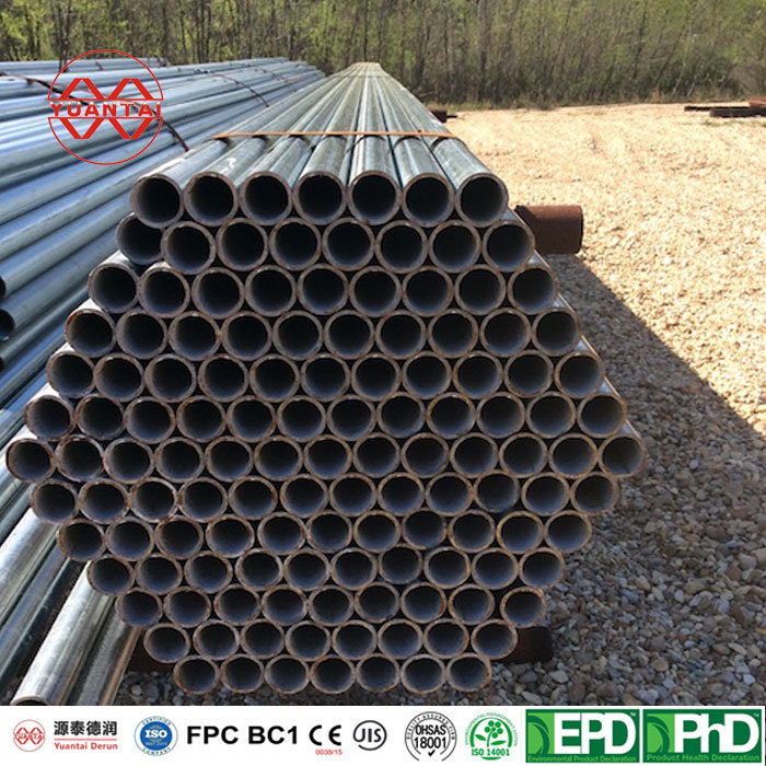 Pre galvanized round steel pipe manufacturer