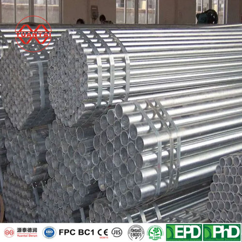 OBM Pre galvanized round steel pipe factory