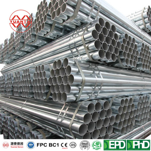OEM Pre galvanized round steel pipe factory