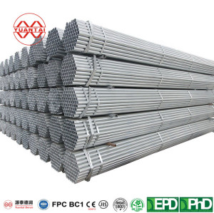 OEM Pre galvanized round steel pipe manufacturer