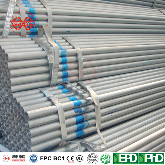 hot galvanized round steel tube manufacturer