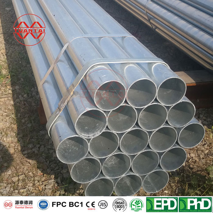 China GI round steel pipe manufacturer yuantaiderun