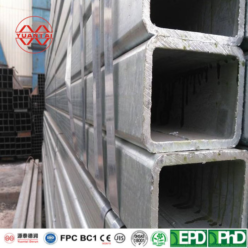 Galvanized Shs China Mill Yuantaiderun OEM ODM OBM