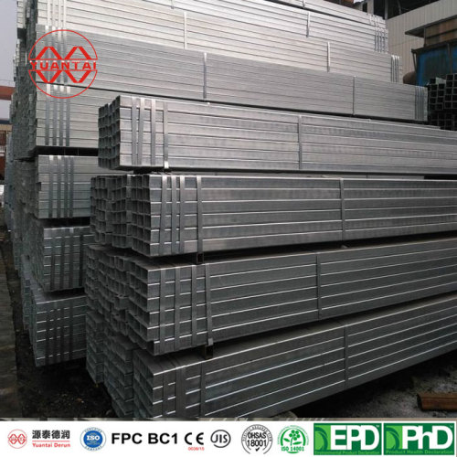 Hot Dip Galvanized Square Steel Pipe Manufacturer Yuantaiderun(Can Oem Odm Obm)