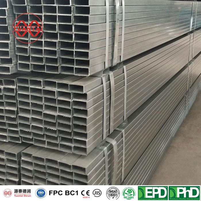 Hot Dip Galvanized Square Steel Pipe Manufacturer Yuantaiderun(Can Oem Odm Obm)