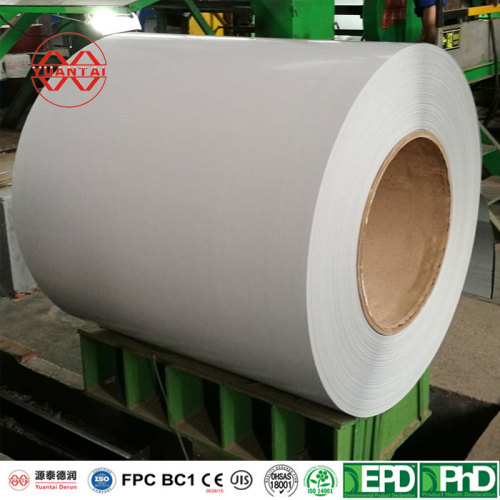Color Coated Steel Coil RAL9002 White Prepainted Galvanized Steel Coil